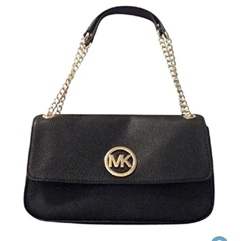 michael kors fulton small shoulder flap bag|Michael Kors Fulton Small Shoulder Flap Bag Black Leather.